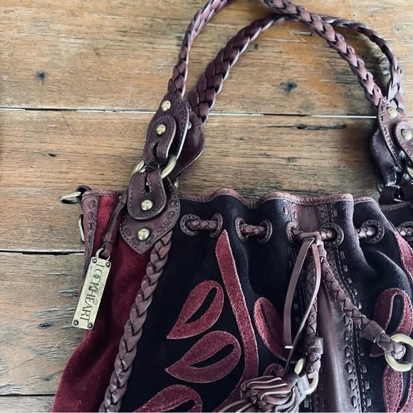 Lockheart Large Floral Suede Shoulder Bag - Picture 11 of 14